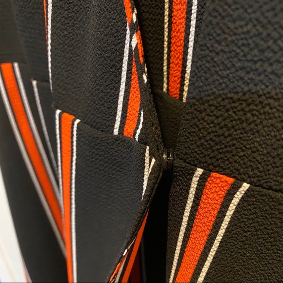 NWT Black & red striped wrap dress - Picture 6 of 6